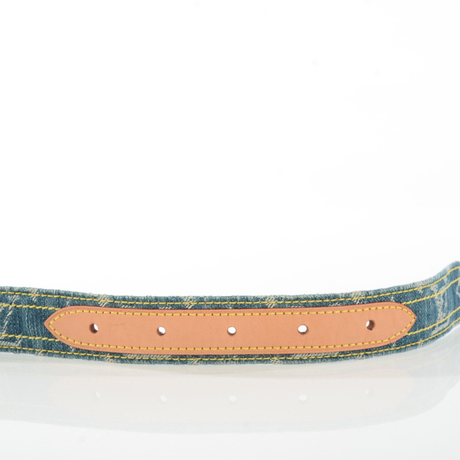 Louis Vuitton Denim Monogram Belt 90 36 Blue 8 of 8