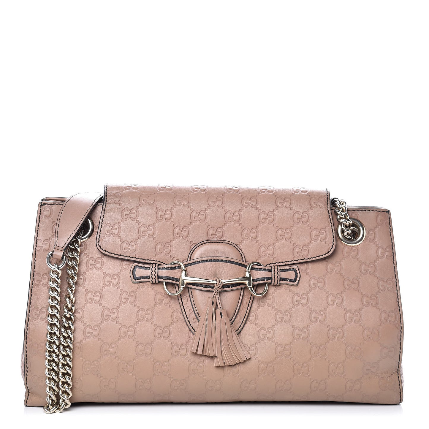 Guccissima Large Emily Chain Shoulder Bag Camelia