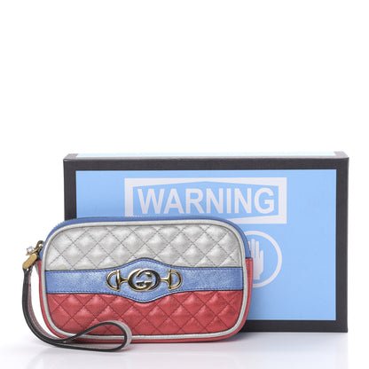 Gucci Laminated Nappa Trapuntata Zumi iPhone Case Rosso Marine Argento 8 of 8