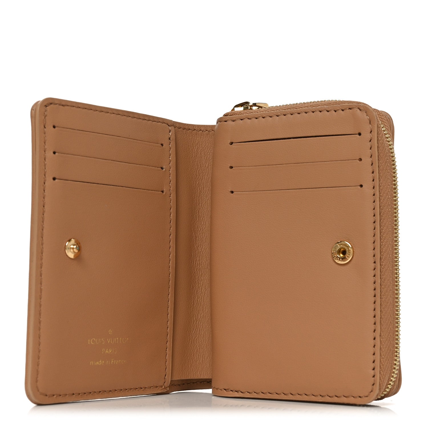 Louis Vuitton Lambskin Embossed Monogram Lou Coussin Wallet Camel 5 of 7