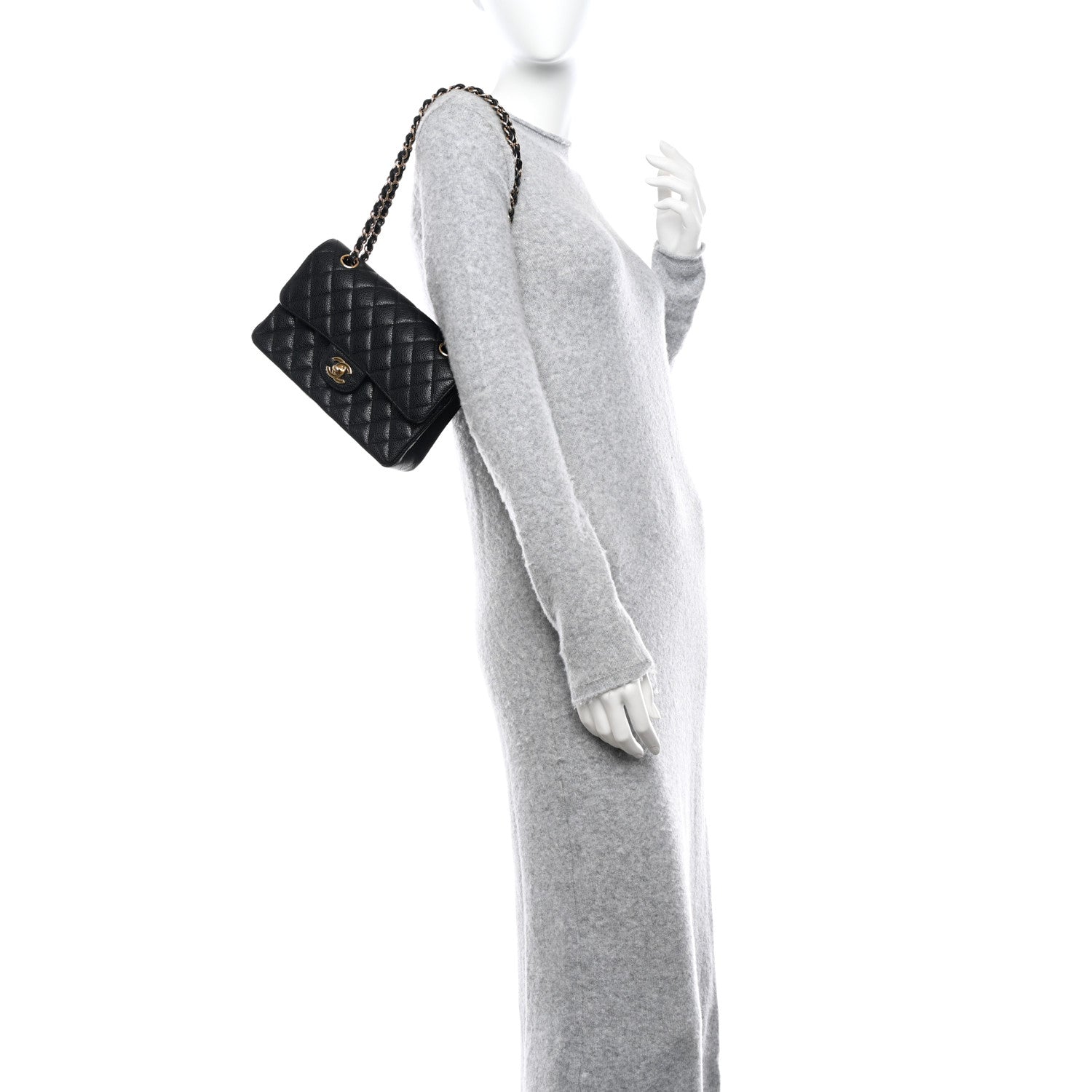 Chanel Caviar Quilted Small Double Flap Black 2 of 12