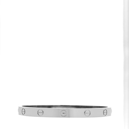 Cartier 18K White Gold LOVE Bracelet 18 3 of 6