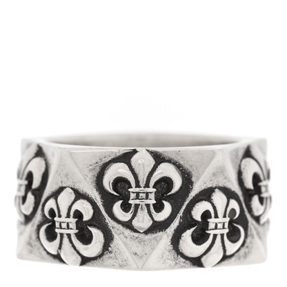 Chrome Hearts Sterling SIlver Pentagon Fleur de Lis Ring 55 7.25 1 of 5