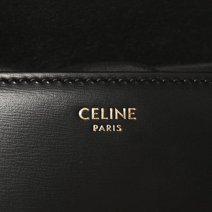 Celine Shiny Calfskin Triomphe Shoulder Bag Black 6 of 9
