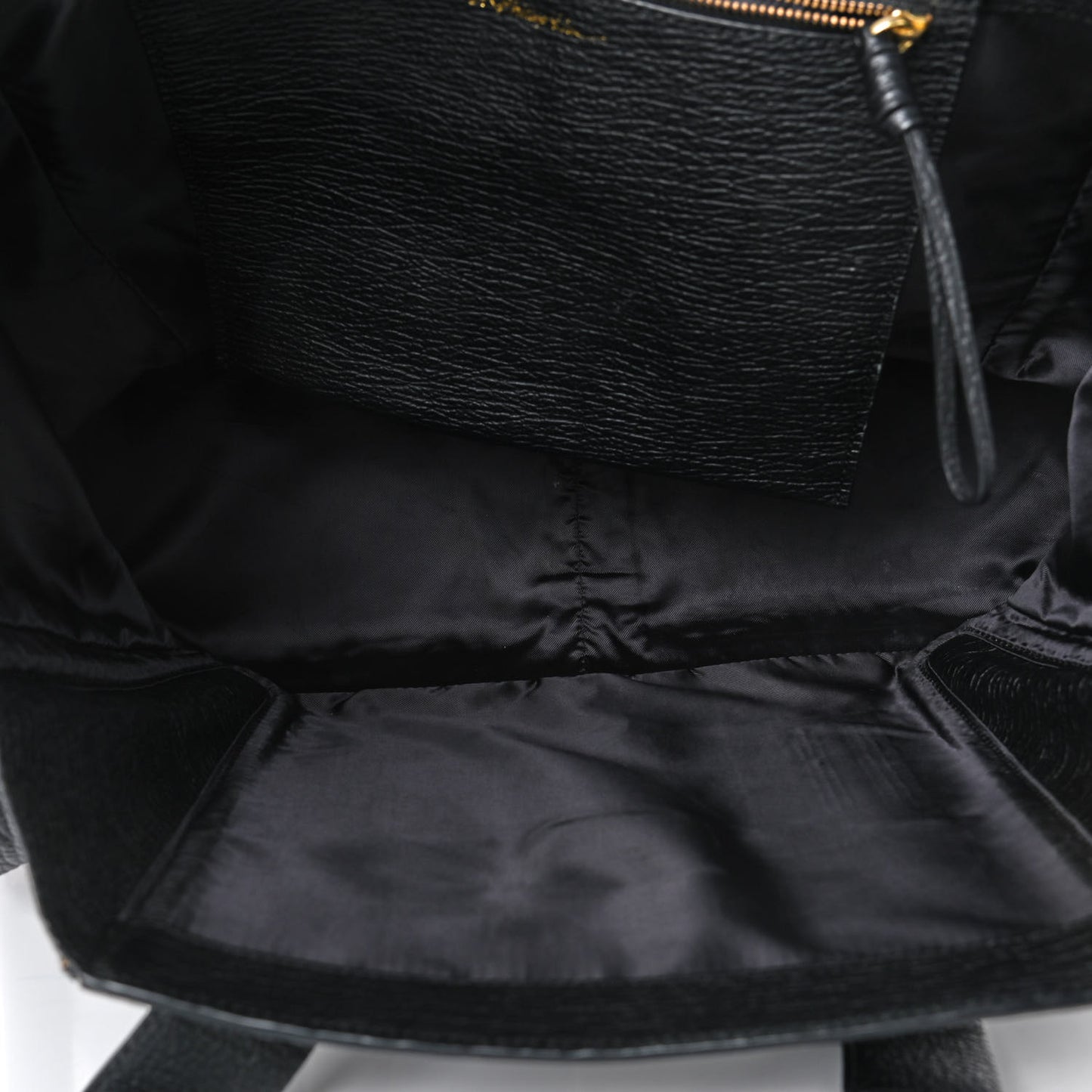 Textured Calfskin Large Pashli Satchel Black