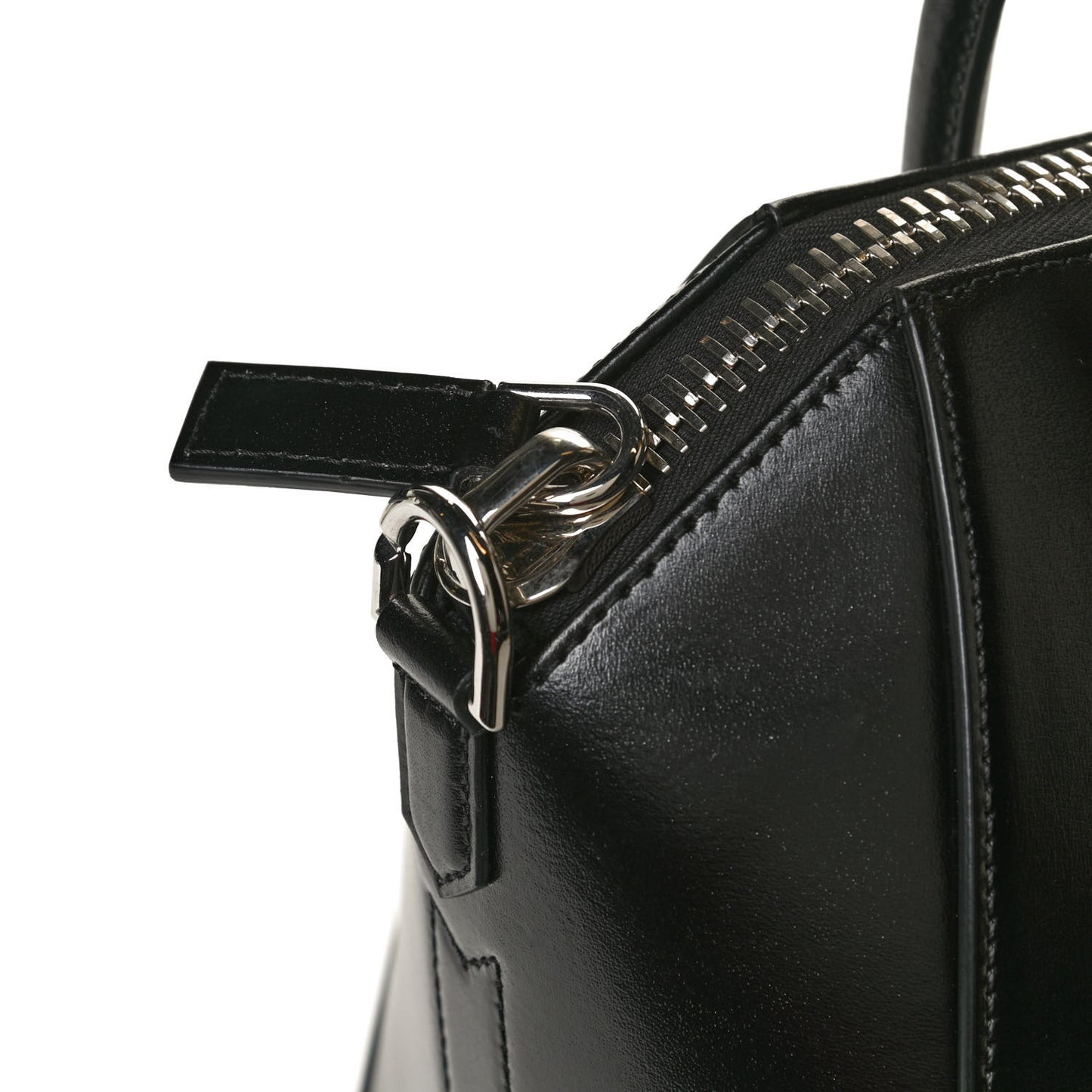 Shiny Lord Calfskin Small Antigona Black