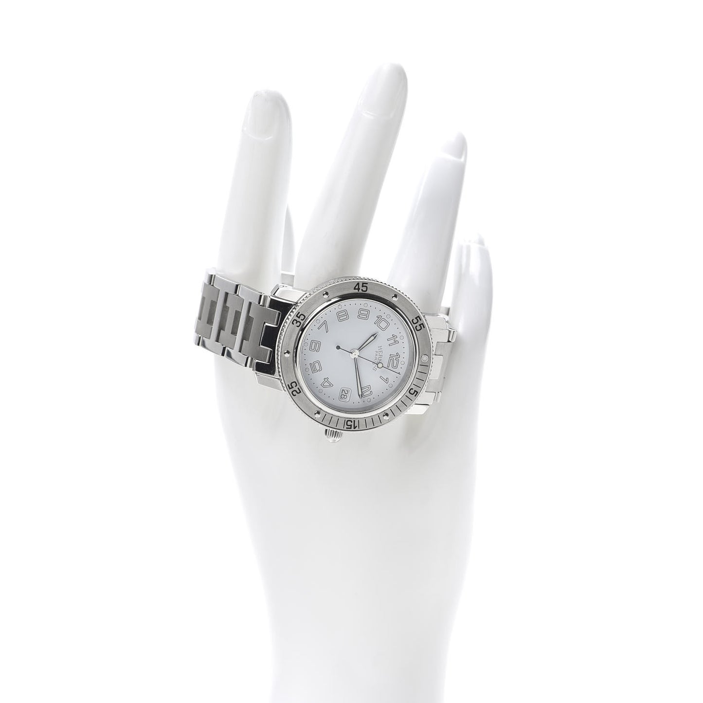 Stainless Steel 38mm Clipper Diver Quartz Watch White