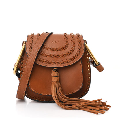 Chloe Calfskin Braided Mini Hudson Shoulder Bag Caramel 1 of 10