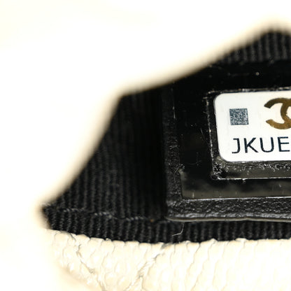 Chanel Caviar Quilted Coco First Bucket Clutch With Chain White 7 of 10