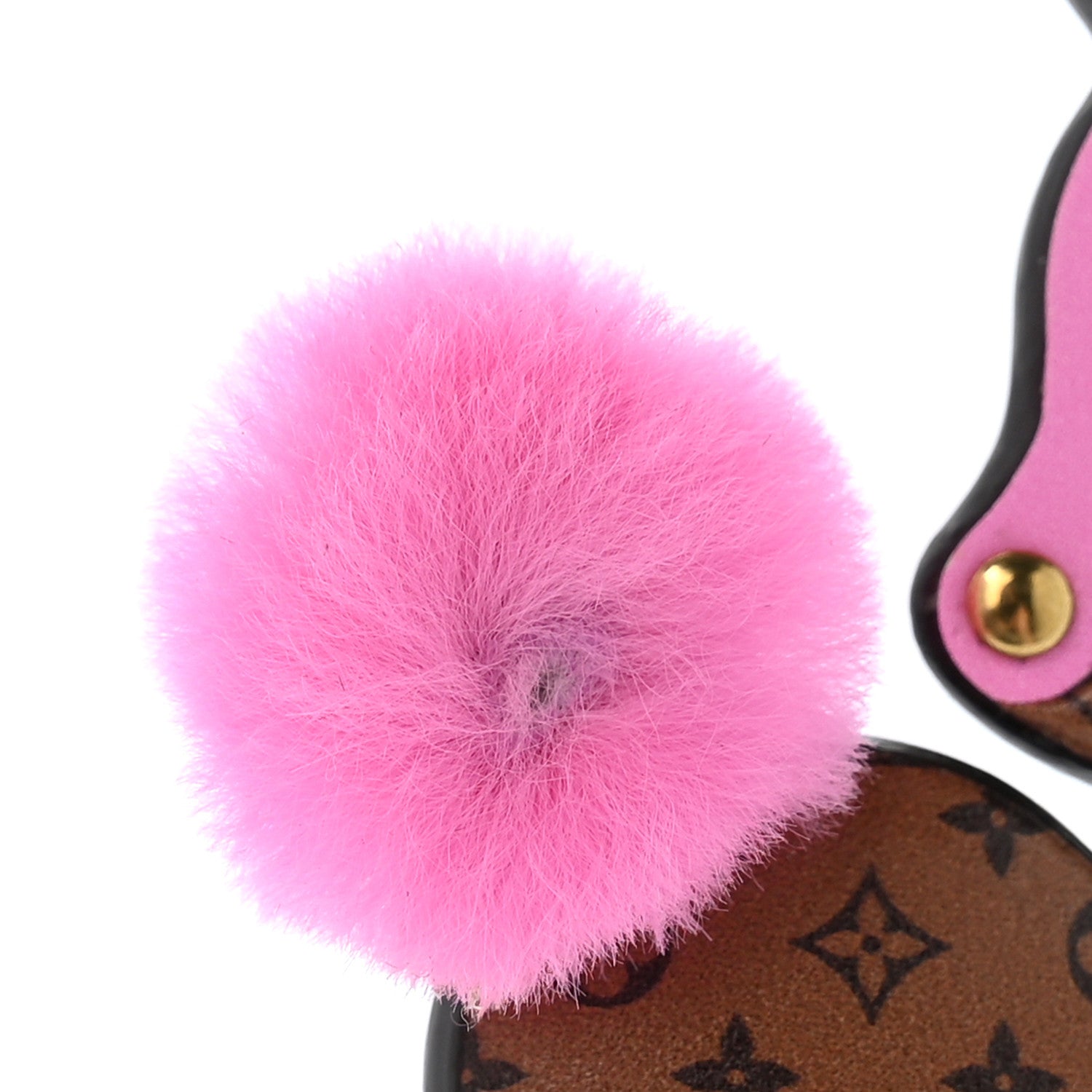 Louis Vuitton Calfskin Superstition Deer Bag Charm Key Holder Rose 5 of 5