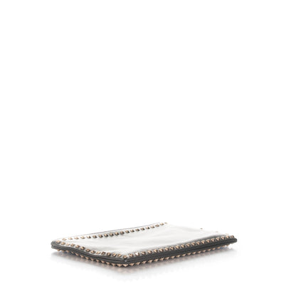 Valentino Garavani Vitello Large Rockstud Zip Wristlet Pouch Black 4 of 7