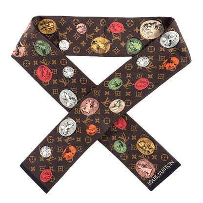 Louis Vuitton X FORNASETTI Silk Monogram Cameo Bandeau Brown 1 of 4