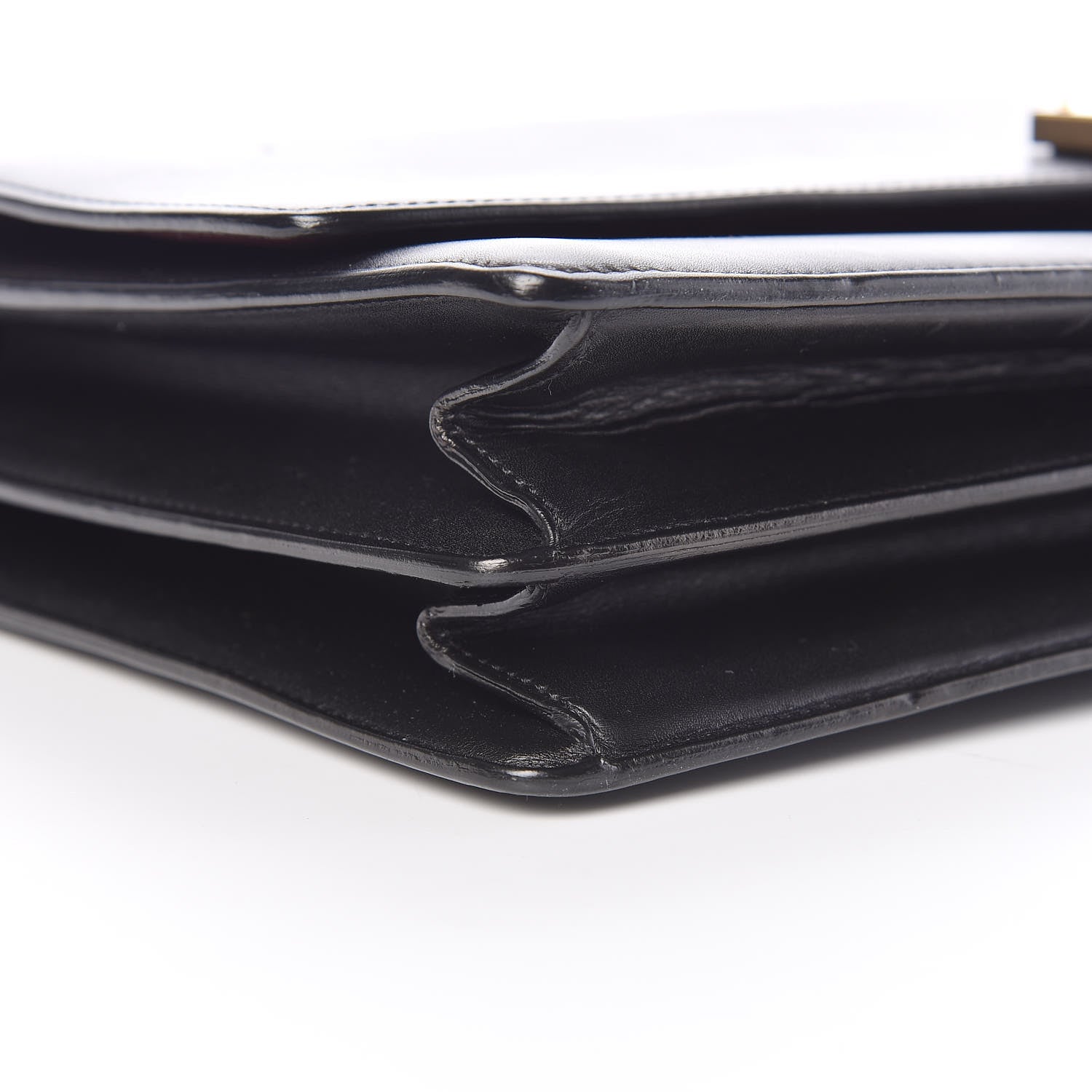 Celine Smooth Calfskin Medium Case Chain Flap Black 9 of 10