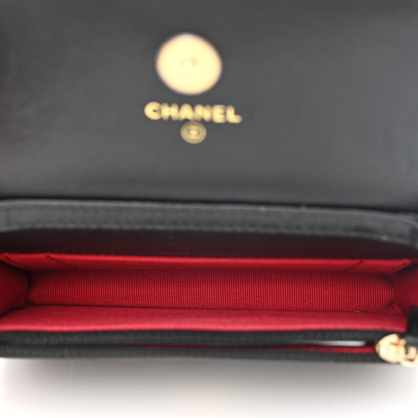 Lambskin Quilted Chanel 19 Clutch With Chain Black