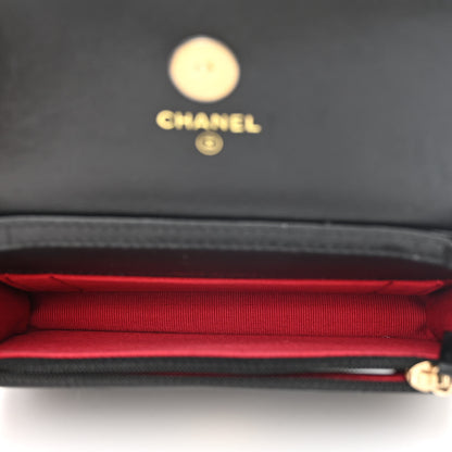 Chanel Lambskin Quilted Chanel 19 Clutch With Chain Black 5 of 13