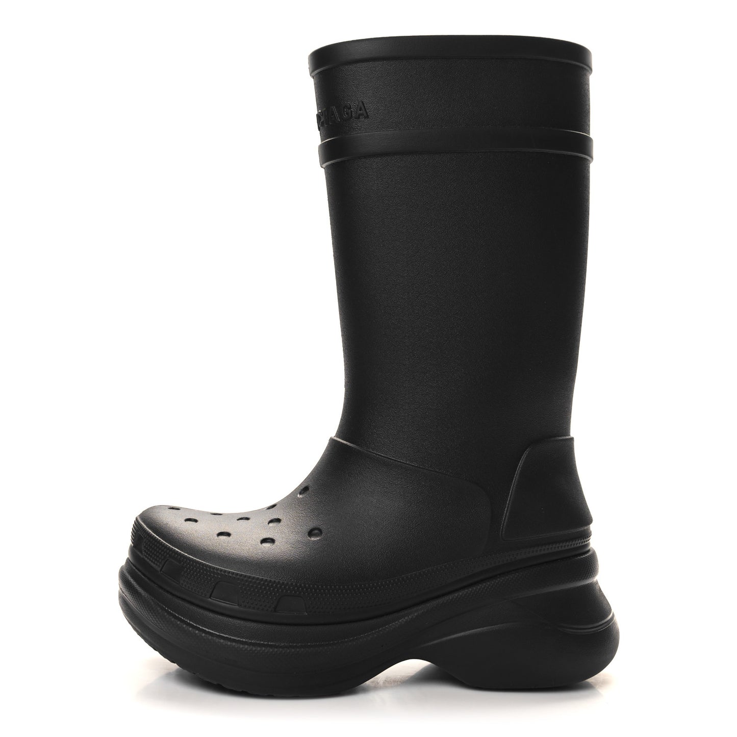 X CROCS Rubber Womens Rain Boots 41 Black
