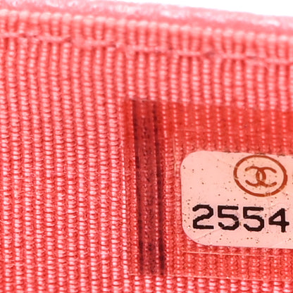 Chanel Caviar Quilted Flap Card Holder Pink 8 of 14