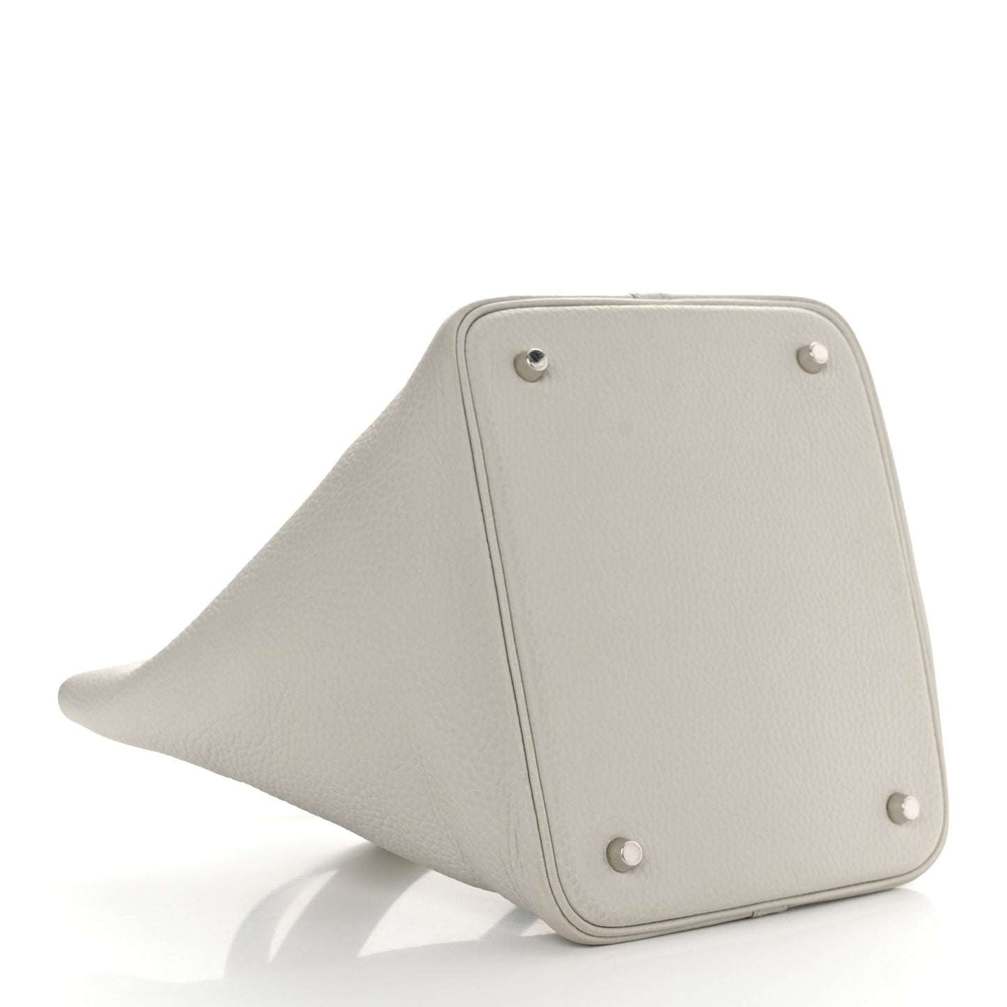 Taurillon Clemence Picotin Lock 22 MM Gris Perle
