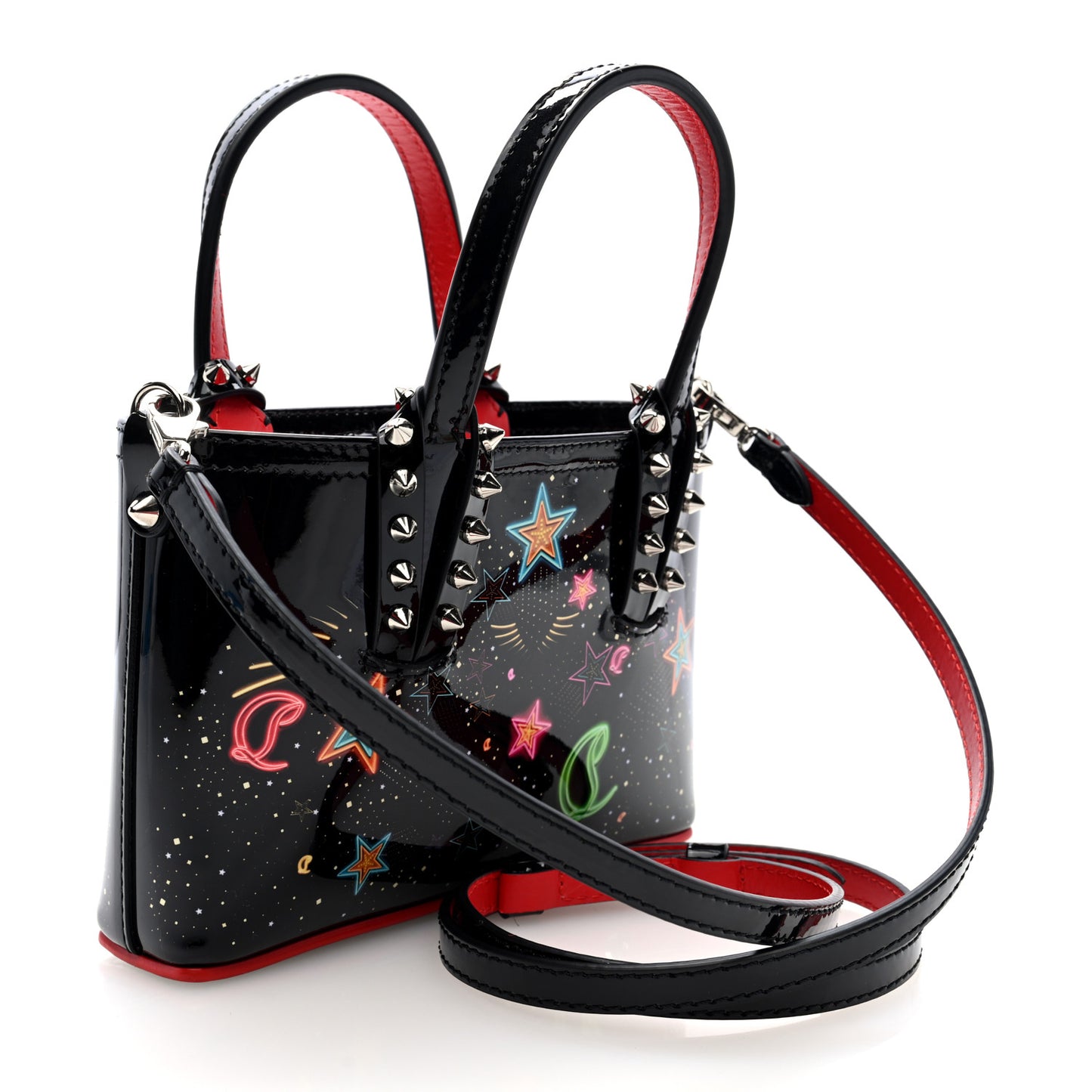 Patent Calfskin Mini Starlight Cabata Tote Multicolor