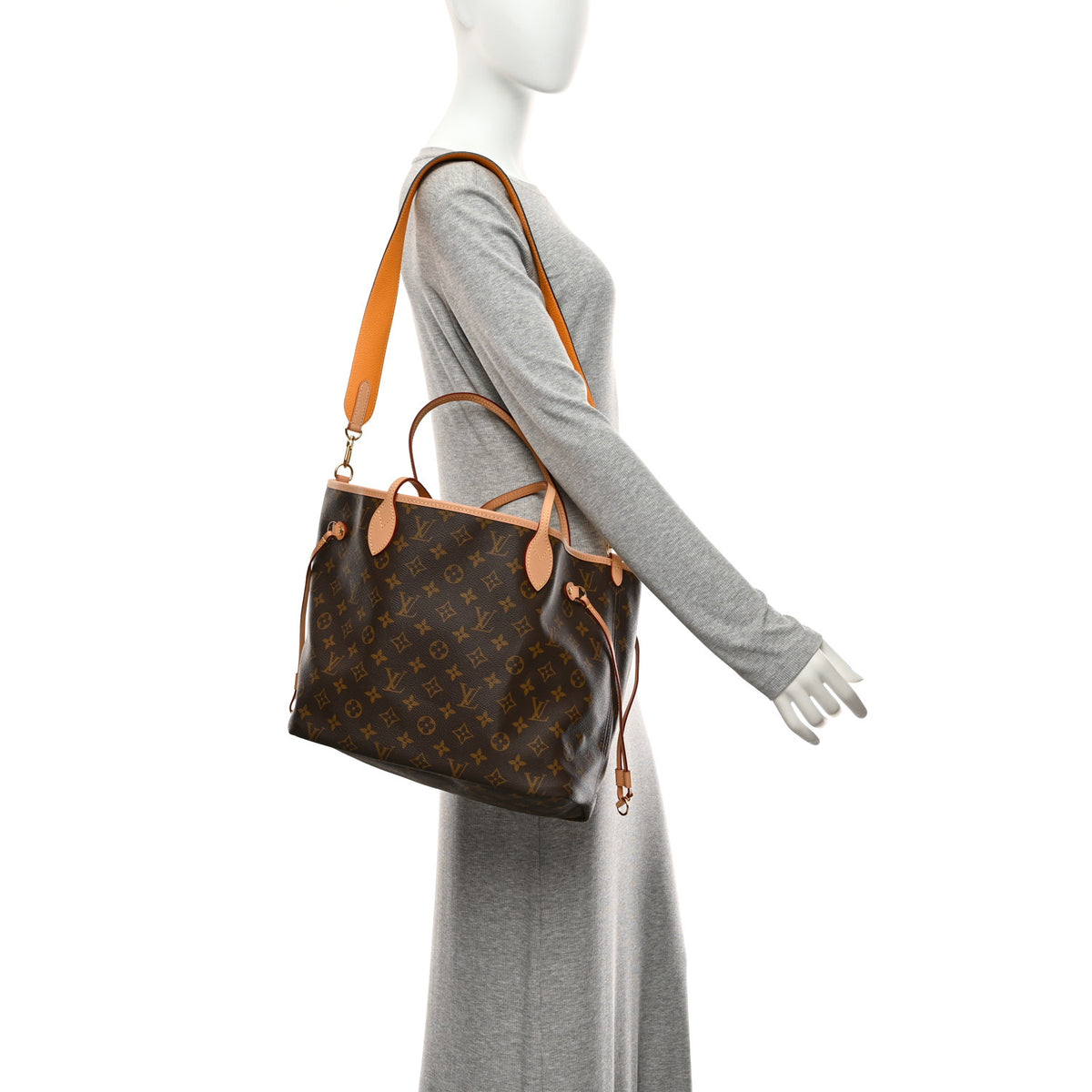 Monogram Inside Out Neverfull Bandouliere MM Jaune Safran