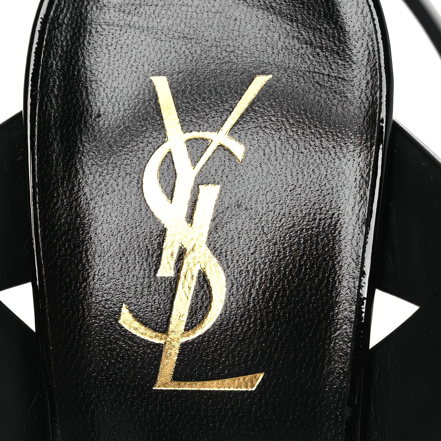 Saint Laurent Patent Tribute 75 Platform Sandals 39 Black 9 of 11