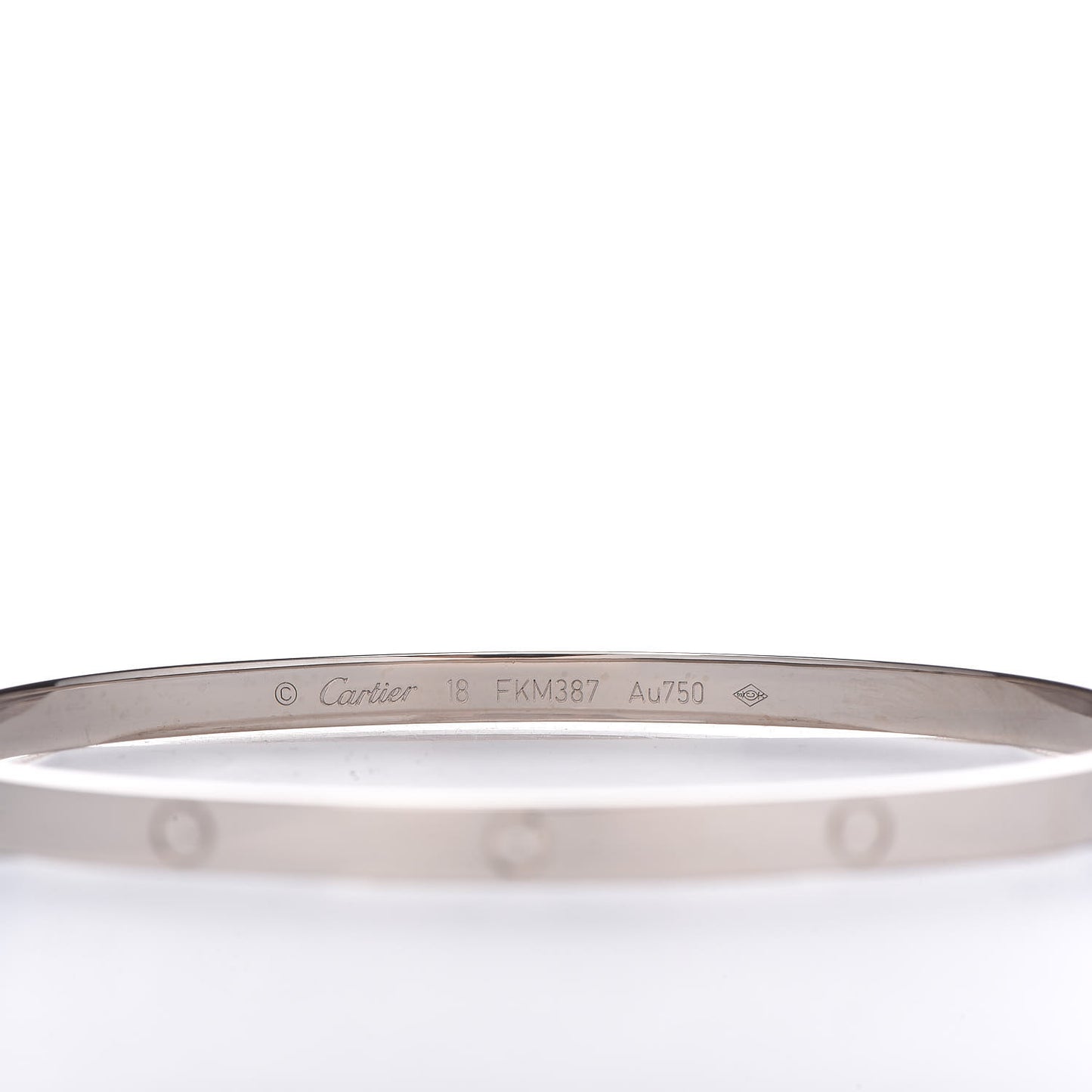 18K White Gold Small LOVE Bracelet 18