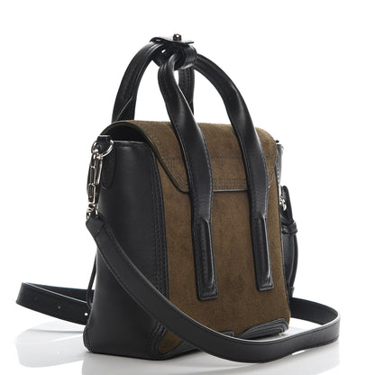 3.1 Phillip Lim 3.1 Suede Calfskin Mini Pashli Satchel Dark Moss 3 of 7