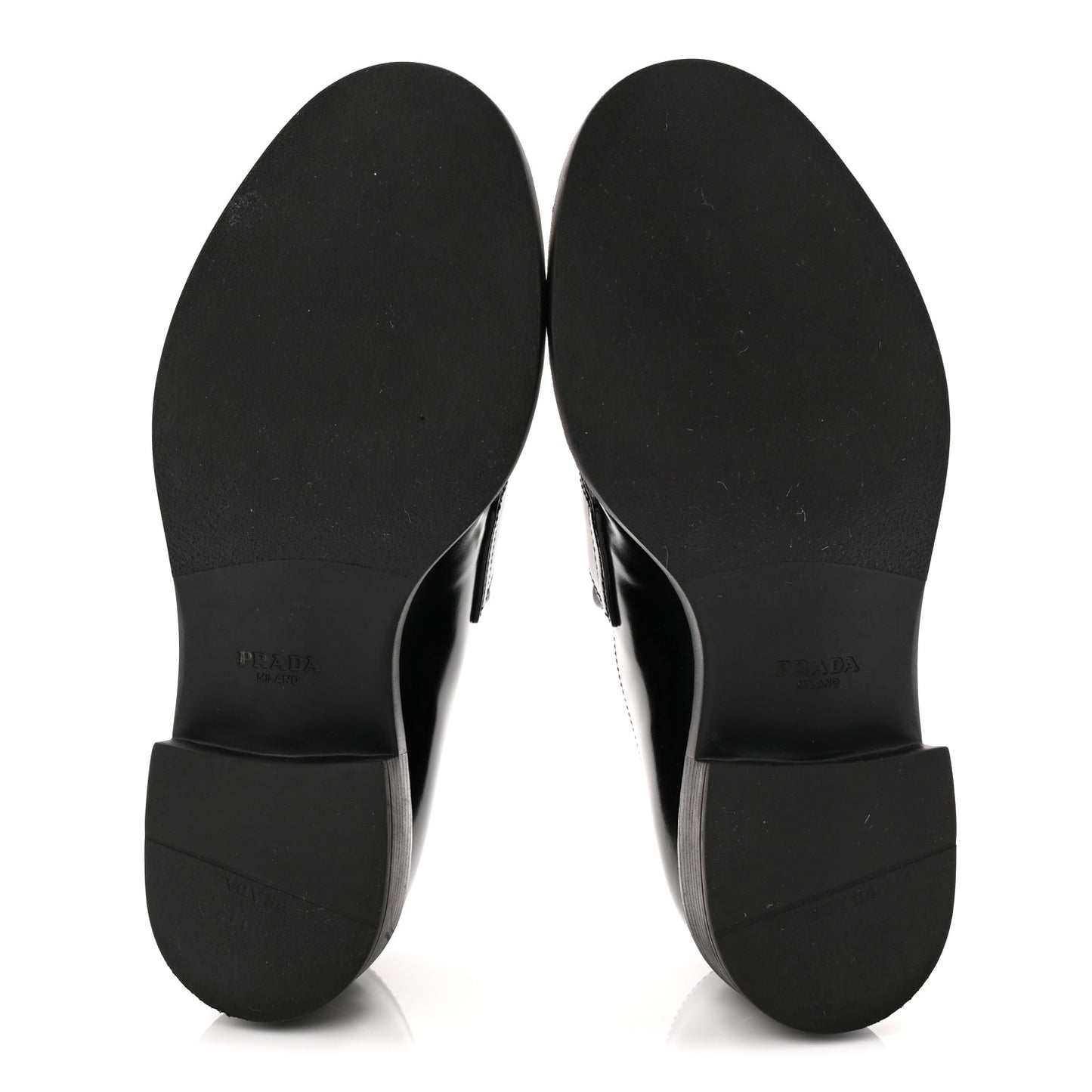 Spazzolato Metal Triangle Logo 50mm Loafers 38 Black