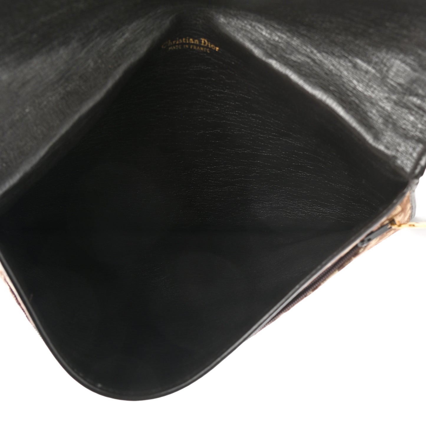 Monogram Pouch Clutch Brown