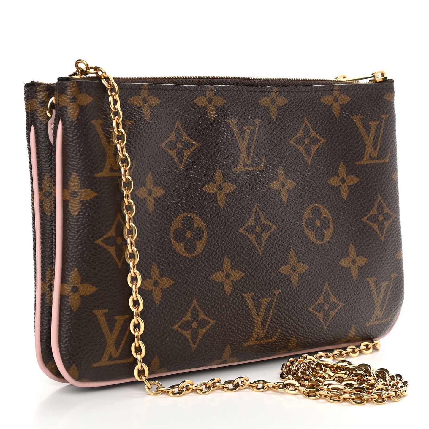 Monogram Blooming Flowers Double Zip Pochette