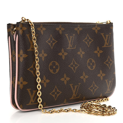 Louis Vuitton Monogram Blooming Flowers Double Zip Pochette 3 of 11