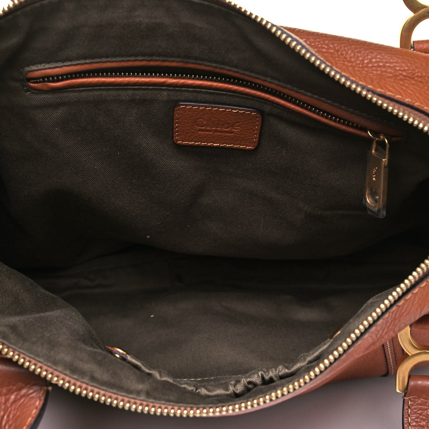 Calfskin Large Marcie Satchel Tan