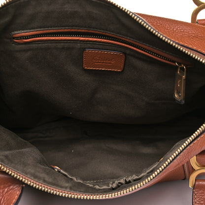 Chloe Calfskin Large Marcie Satchel Tan 5 of 9