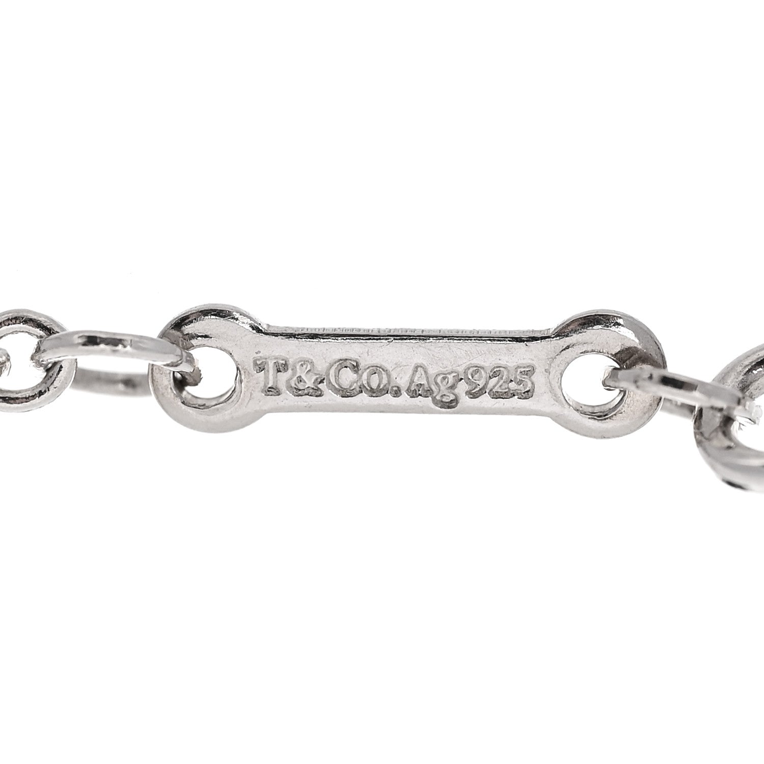Tiffany Sterling Silver Paloma Picasso Olive Leaf Heart Bracelet 3 of 5