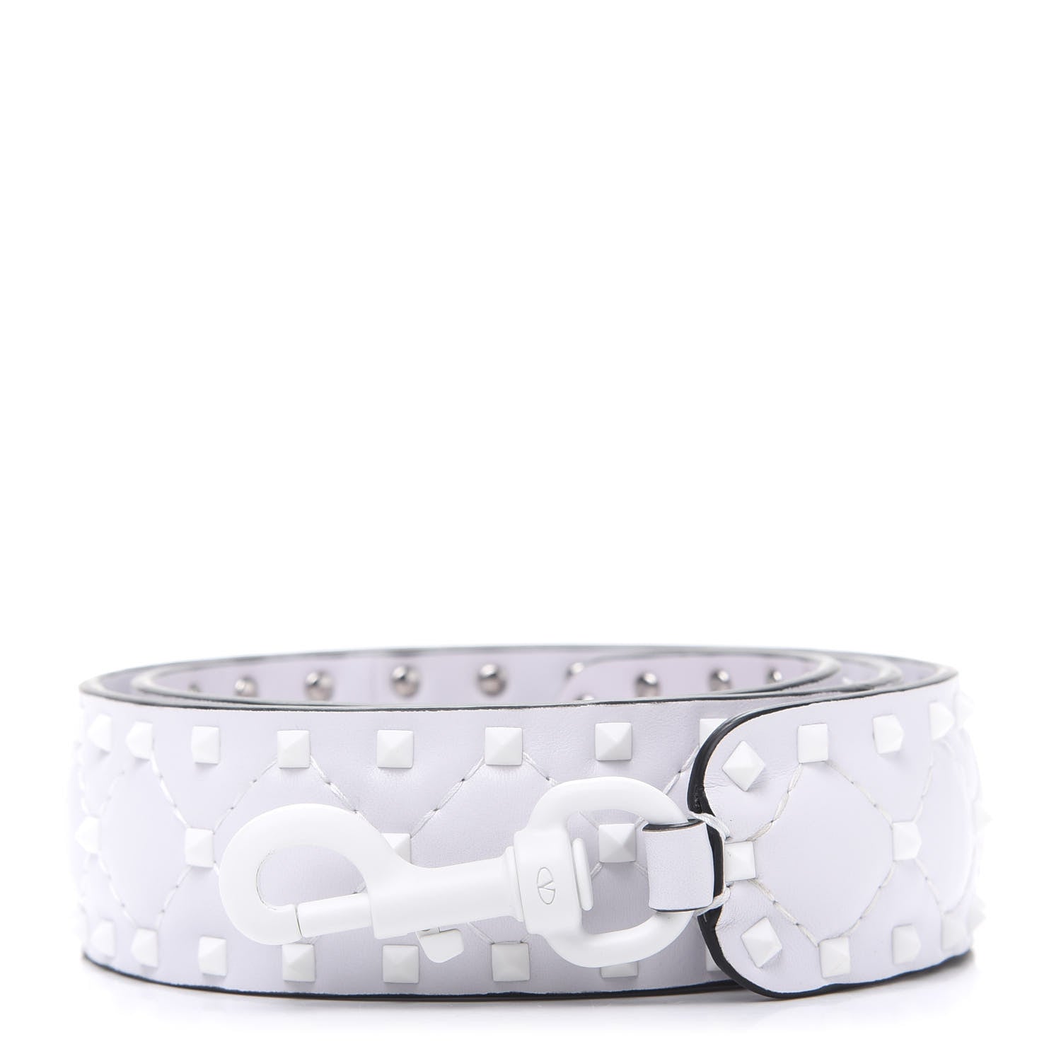 Valentino Garavani Lambskin Free Rockstud Spike Shoulder Strap Optic White 1 of 4