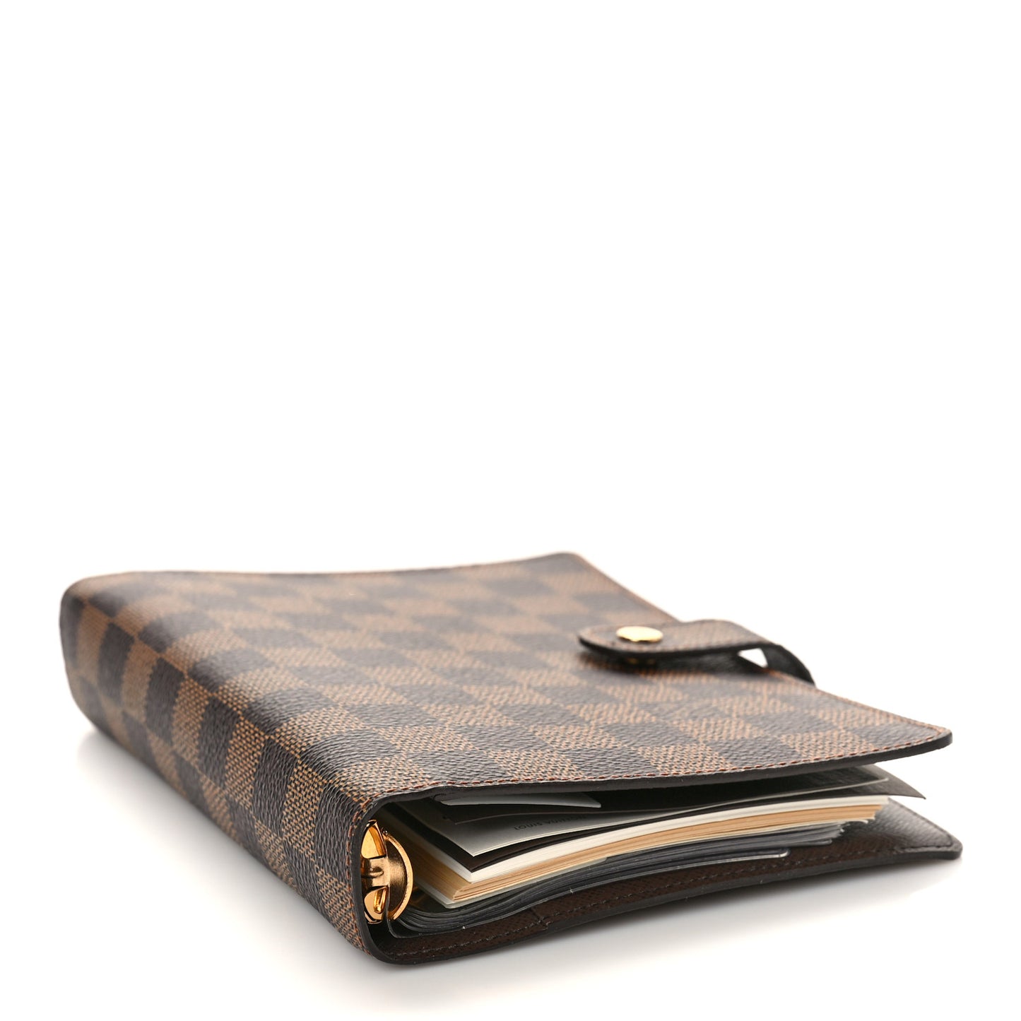 Damier Ebene Medium Ring Agenda Cover