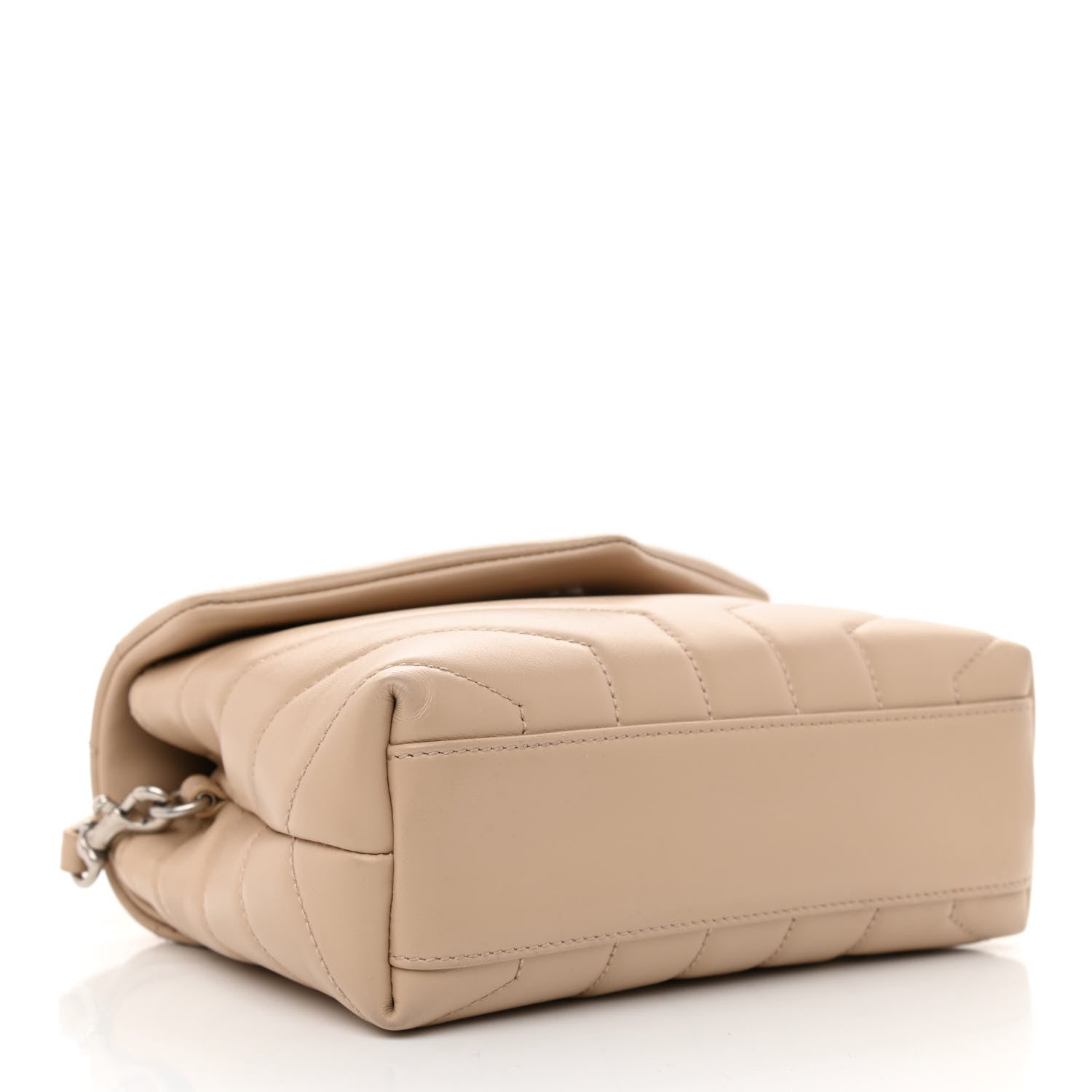 Saint Laurent Calfskin Y Quilted Monogram Toy Loulou Crossbody Bag Nude Powder 3 of 7