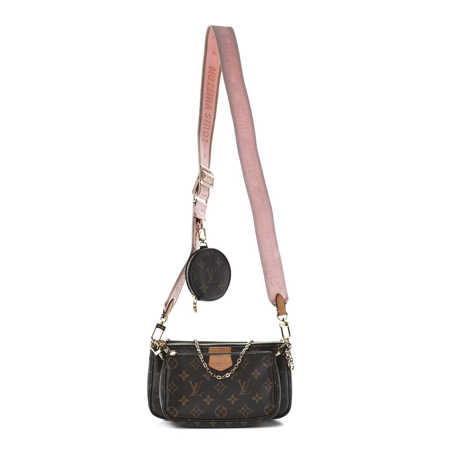 Monogram Multi Pochette Accessories Rose Clair