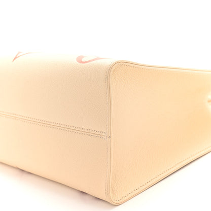 Louis Vuitton Empreinte Monogram Giant Onthego MM Creme Rose Trianon 9 of 9