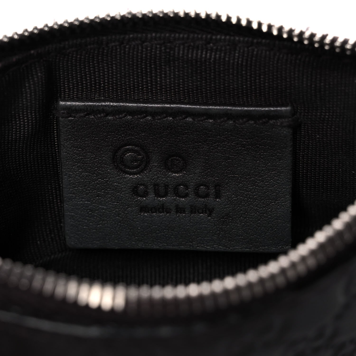 Gucci Microguccissima Key Ring Coin Case Black 6 of 12