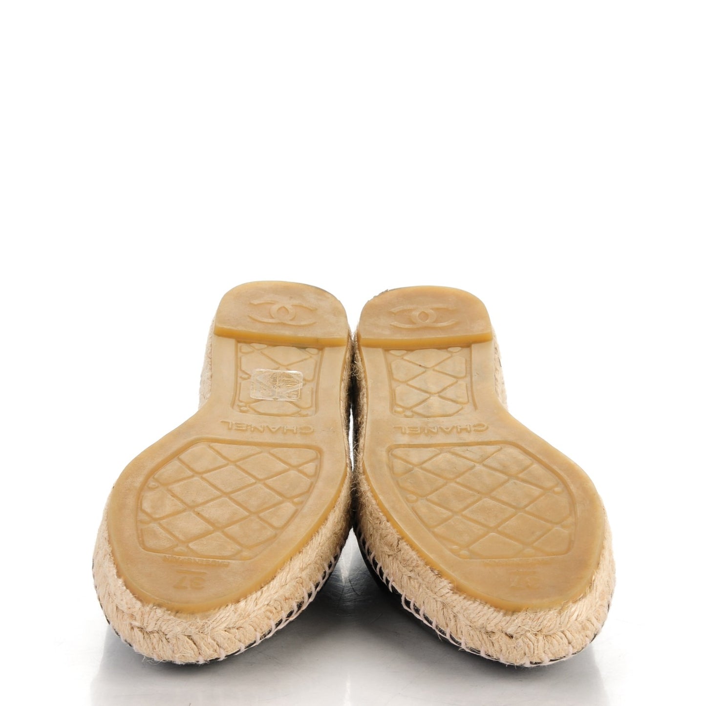 Lambskin CC Espadrilles 37 Black