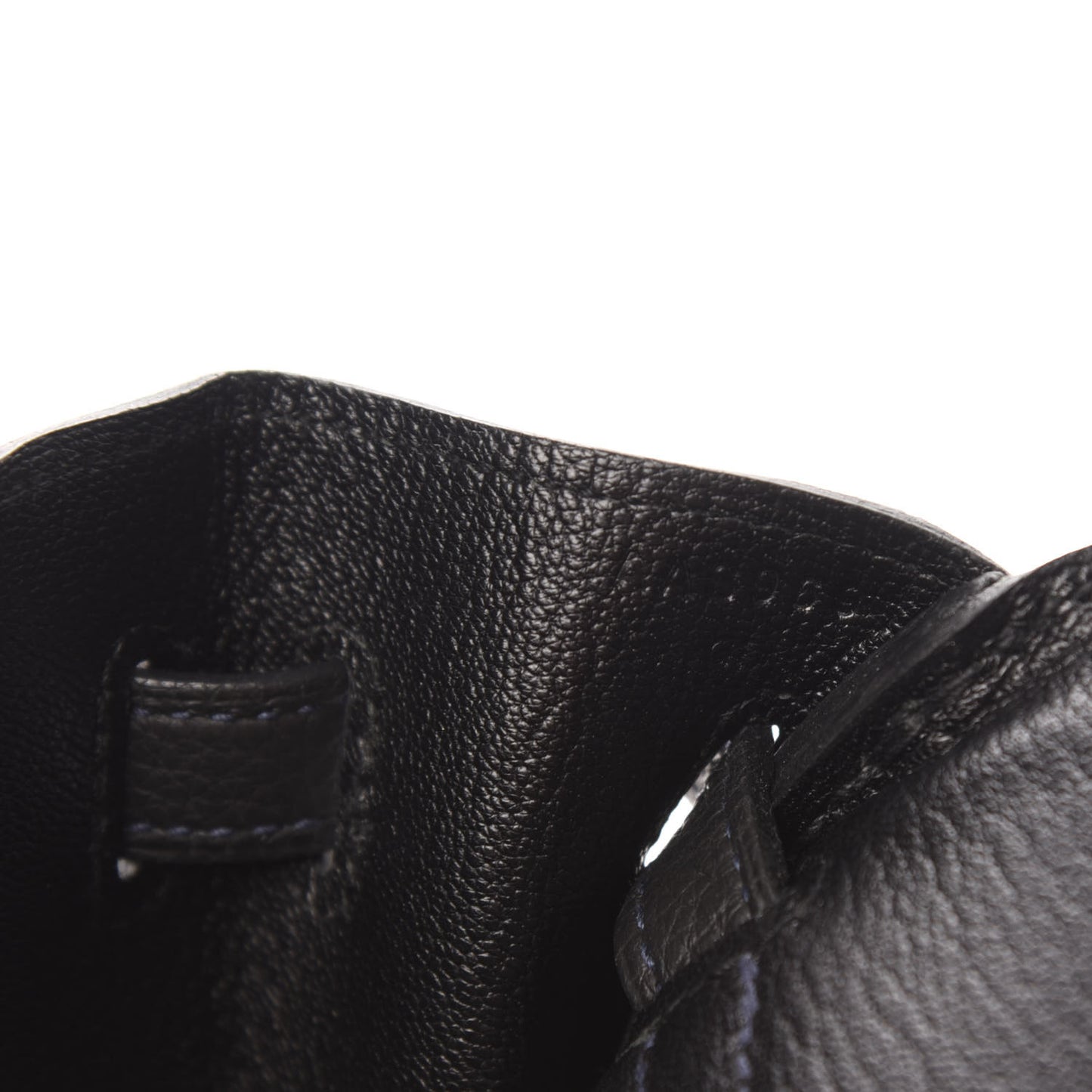 Togo Horseshoe Birkin 25 Bleu Nuit Black
