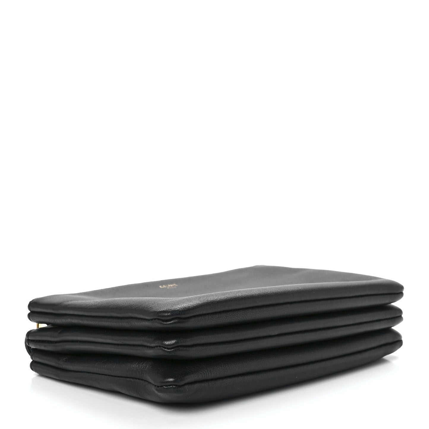 Lambskin Small Trio Crossbody Bag Black