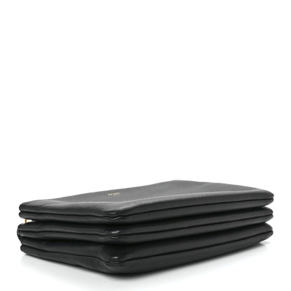 Celine Lambskin Small Trio Crossbody Bag Black 4 of 13