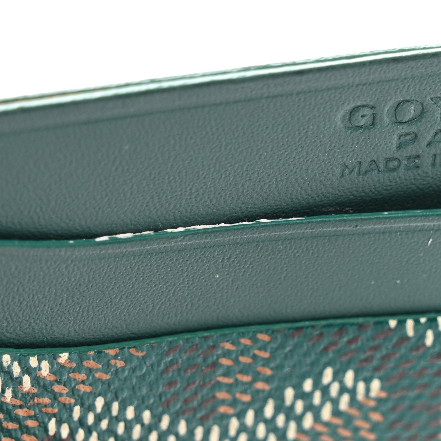 Goyard Goyardine Saint Sulpice Card Holder Green 8 of 9