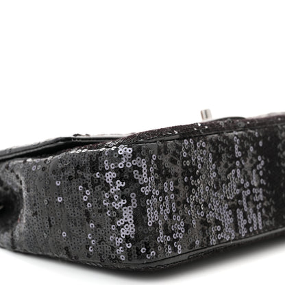 Chanel Sequin Lambskin Medium Moonlight on Water Flap Black 9 of 10
