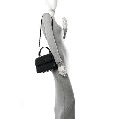 Chanel Lambskin Quilted Small Trendy CC Dual Handle Flap Bag So Black 2 of 10