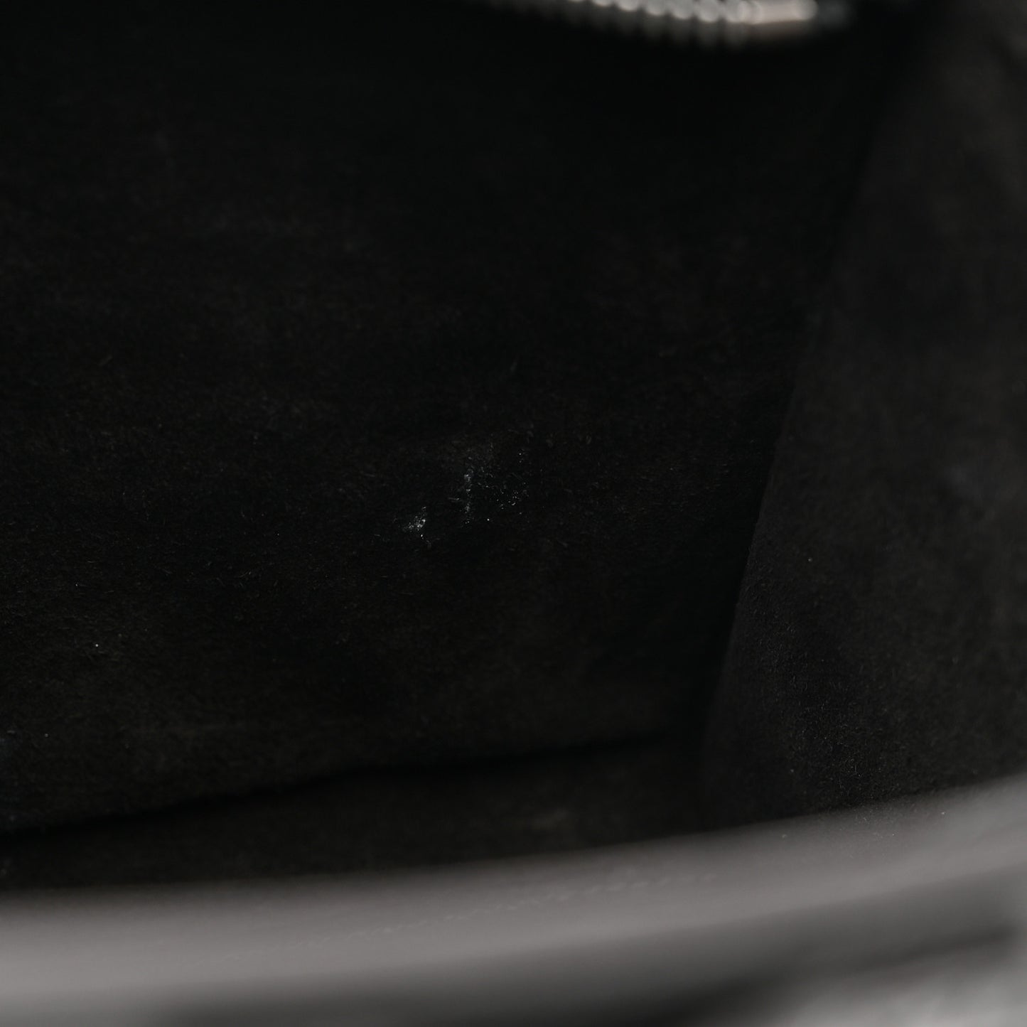 Drummed Calfskin Nano Luggage Black