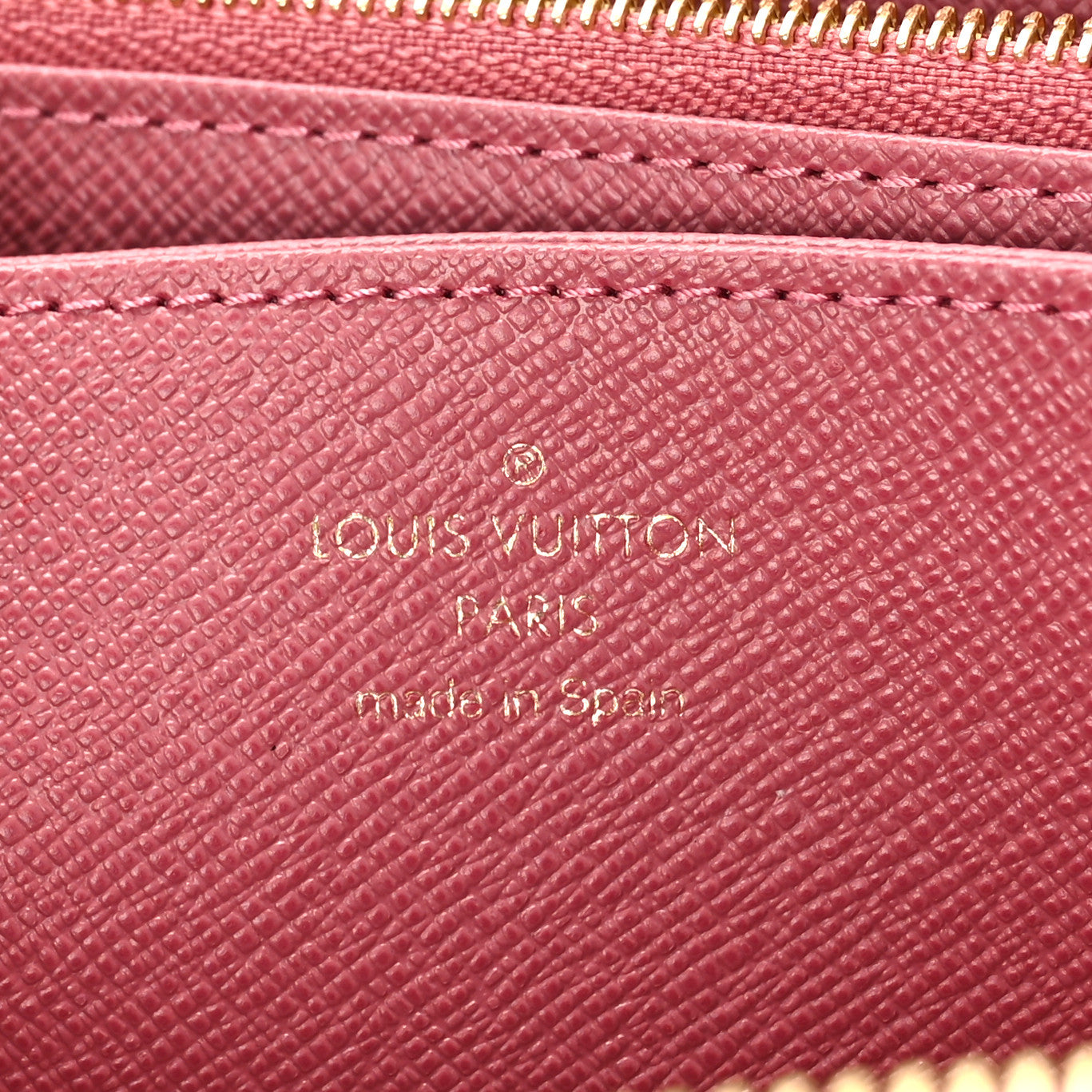 Louis Vuitton Denim Monogram Jacquard Zippy Wallet Pink 6 of 8