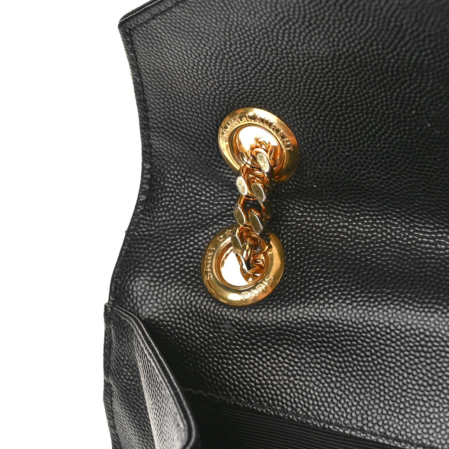 Grain De Poudre Matelasse Chevron Large Monogram Satchel Black